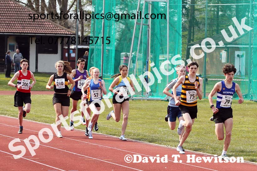 3000 metres, 2021 NECAA Open Graded Meeting, Morpeth. Photo: David T. Hewitson/Sports for All Pics